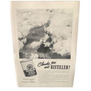 Vintage 1937 Havoline Oil Clouds Are Distilled Too Ad Advertisement